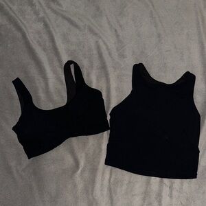 Black Sports Bra Set